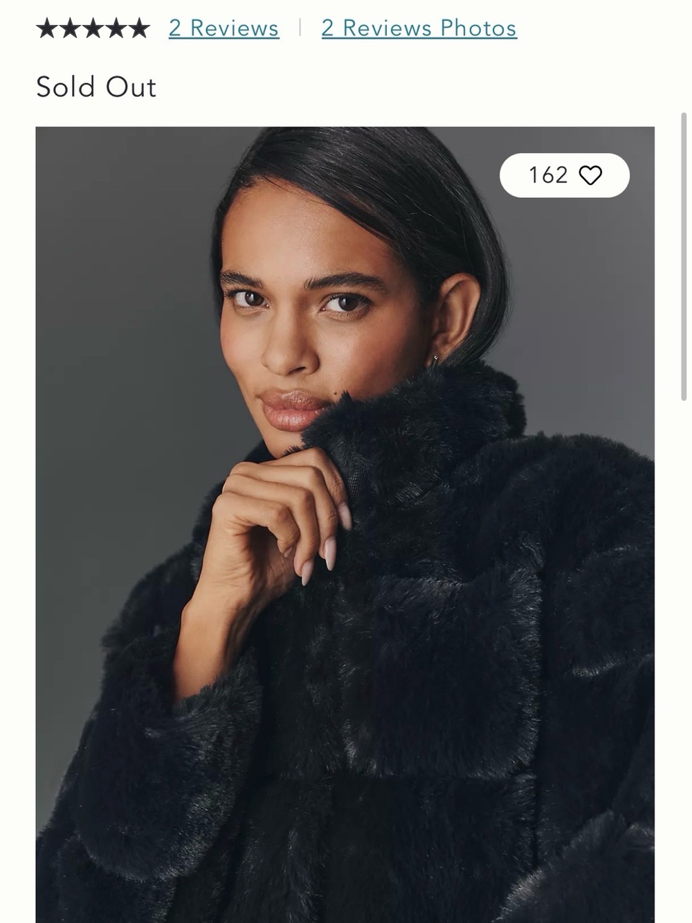 NVLT Eva Channeled Faux Fur High-Collar Teddy Jacket NWOT